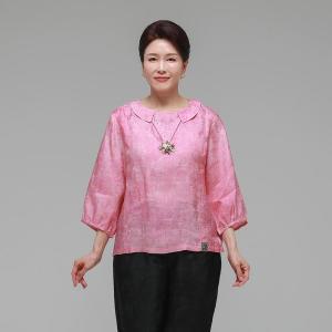[하랑한복]엄마옷 신상인견블라우스 소담드리 핑크