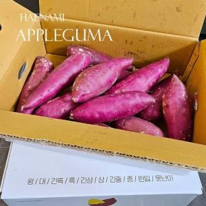 [해나미]해나미 애플구마 2kg 중상 해남 세척 꿀 고구마  베니하루카
