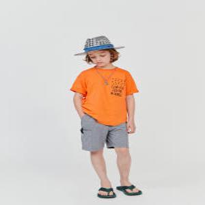 [블루테일] AXB5TS03OR 스트릿 나염 오렌지 반팔 티셔츠