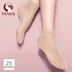 [Venus(비너스)][비너스] 소취 발목 스타킹 25D 2족 세트 VST2501D