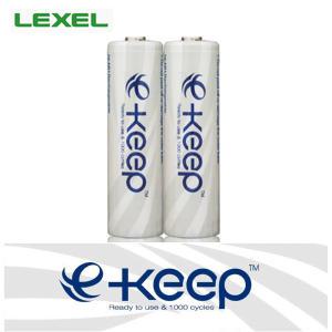 렉셀 e-keep AA 충전지 2알 (벌크) / LEXEL Ni-MH 2000mAh 대용량 충전용 배터리