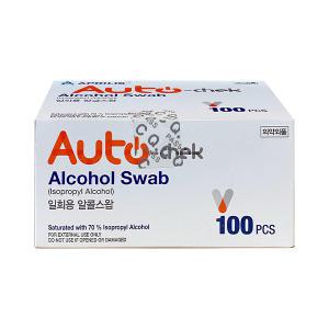 오토첵 일회용 알콜솜 약국 소독솜 개별포장 알콜스왑 100매
