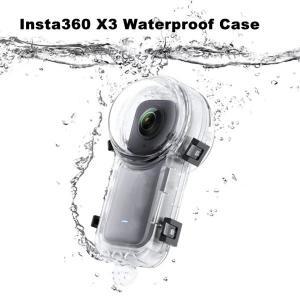(촬영용품 전문업체) 액션 카메라 방수 케이스, 수중 사진 하우징 Insta 360 X3 호환 가능, 50M 인스타360