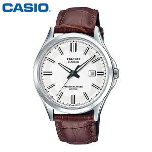 카시오 시계 MTS-100L-7A 사파이어 글라스 손목시계 남성용 가죽밴드 CASIO 정품