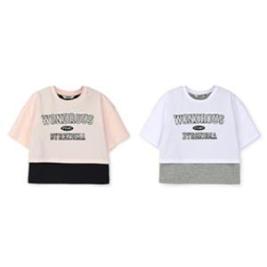[대구백화점] [레노마키즈]아동 여아 레이어드 반팔 티셔츠(R2425T156)