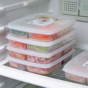 1-5 개 4 그리드 식품 과일 보관 상자 휴대용 구획 냉장고 냉동고 정리함 고기 양파 생강 용기