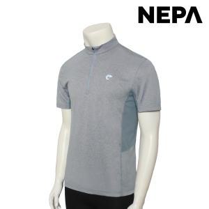 [네파]네파 남성 리코 RICO 반팔 집업 티셔츠 라이트멜란지그레이 7I35404 7I3540
