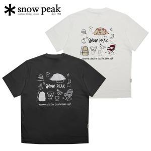 [스노우피크]어패럴 에코 퀵드라이 그래픽 반팔 티셔츠S24MMFTS70
