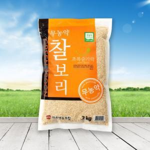 초록숟가락 유기농 찰보리 3kg