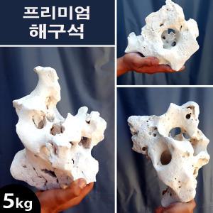 프리미엄 해구석 5kg /수족관 어항 수조 바닥재 장식품 돌 자연석 조경석 수석 구피 해수어 시클리드 니모