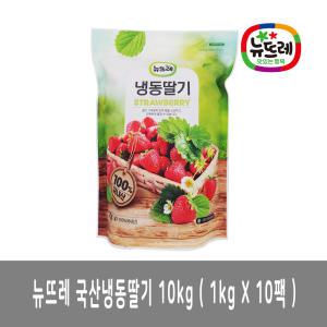 뉴뜨레 냉동딸기 10kg(1kgx10) / 국산