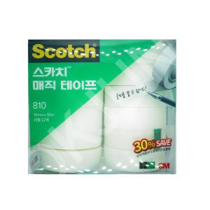 3M 스카치 매직 테이프 810R 리필 18mm x 32M (810R-12)