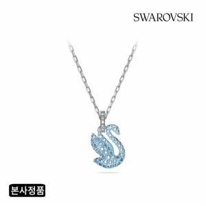 [스와로브스키][스와로브스키/본사정품] Iconic Swan 블루 로듐 목걸이 XXS 568042