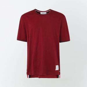 [톰브라운] 링거 레드 티셔츠 MJS083A J0052 601