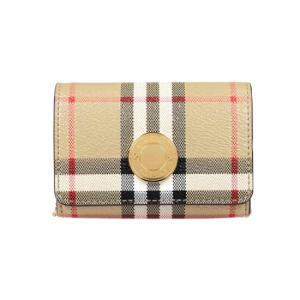 [BURBERRY] 24SS 빈티지 체크 체인 카드지갑 베이지 8066057