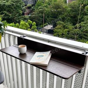 야외 바 테이블 의자 카페 테라스 발코니 홈바 독서대 홈카페 난간 식탁 접이식