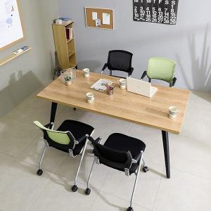 [신세계몰]마켓비엔티 IB 1500 컴퓨터 책상 테이블+의자4개 사무실 회의실 철제 이케아