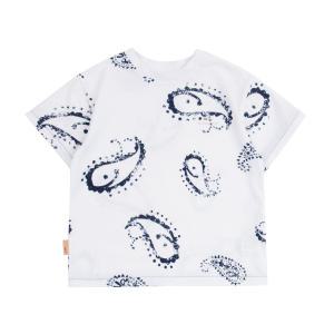 [롯데백화점]빈 페이즐리 고래 패턴 반팔 티셔츠BY37TS02WT