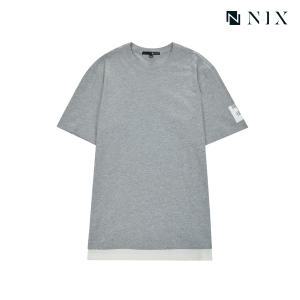 [닉스][닉스] 남여공용 레이어드 오버핏 티셔츠_FNLMCTR751P