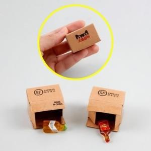 미니어처 택배 상자 언박싱 놀이 음료 음식 모형 피규어 랜덤 박스 복불복 인형의집 소품