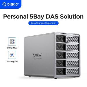 ORICO 인 DAS 솔루션 (표준) 용 알루미늄 도킹 스테이션 3.5 USB3.0 5Gbps HDD 150W 전력 냉각 선풍기