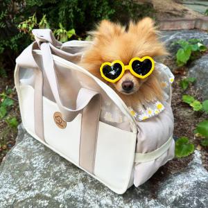 도그팜 여름용 친환경 강아지 캐리어 메쉬 이동가방