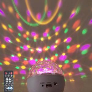 Galaxy Projector Star Night Light Remote Control Ceiling Disco Ball Party Lights Sound Activated E27