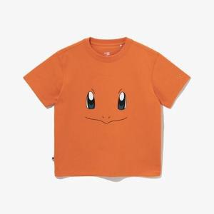 갤러리아 [뉴에라][키즈]포켓몬 페이스 파이리 티셔츠 오렌지(13695415)