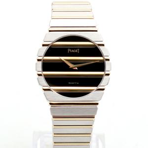 [로지워치] 피아제 폴로 79 빈티지 7661 34미리 화이트골드 콤비 남자 금 시계 쿼츠 1990년