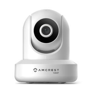 Amcrest 무선 IP 보안 카메라 화이트 1080P WiFi 2MP 실내 팬/틸트 (IP2M-841W)