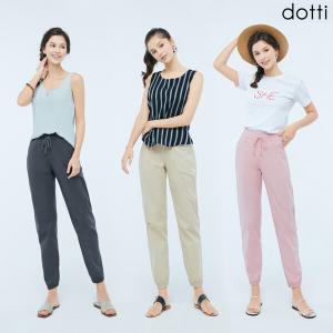 [도티 dotti] 도티 썸머 여성 코튼 컬러 조거팬츠 3종