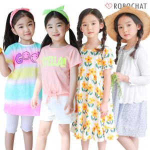 [로로샤] 아동 여아 키즈 유아 여름 원피스 티셔츠 7부레깅스 상하복