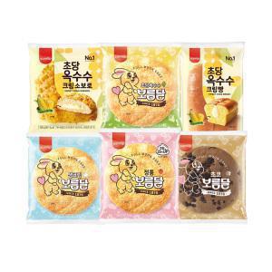 삼립 개별포장 초당옥수수빵 3종 9봉 (보름달/소보루/크림빵)