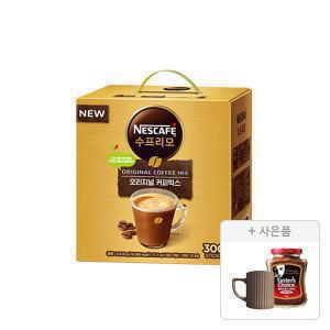 네스카페 수프리모 오리지날 커피믹스 300T ,1개 + 아메리카노 50g,1개 +  증정(머그컵