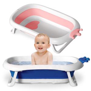 크라운 유아용 접이식 욕조 유아 아기 어린이 대형 대야 다용도통 다용도욕조 목욕용품