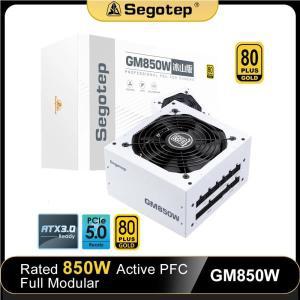 Segotep GM 850W 80 플러스 골드 전원 공급 장치 PC PCI-E 12cm 팬 액티브 24 핀 96V-264V LLC 게임용 데스