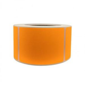 특대형 네온 오렌지 사각형 스티커 200pcs 6.3 9cm S1610