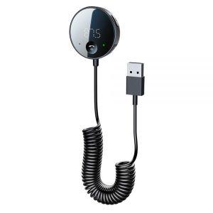 블루투스 5.0 자동차 오디오 송신기 선 FM AUX 리시버 댑터 MP3 플레이 핸즈프리 키트