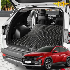 2024 더 뉴 투싼 NX4 트렁크매트 몬스터클래스 가죽 퀼팅 차박 매트 하이브리드 가솔린 디젤 용품