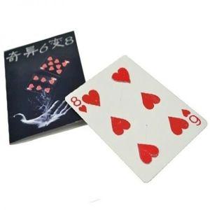 마술 도구 키트 마술사 기믹 클로즈업 매직 트릭 카드 환상적인 6 에서 8 이동 포인트 전문
