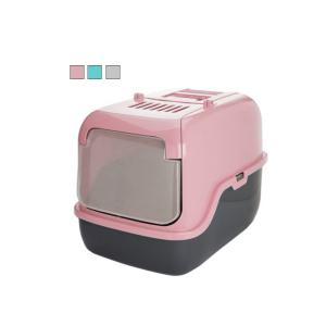 푸르미 3Door후드형 고양이 화장실 인디핑크 지붕화장실 모래삽+필터 증정 Indie Pink
