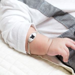 미아방지 실버 호랑 아기 은 각인 목걸이 팔찌 세트 신생아 백일 두돌 조카돌 애기 선물