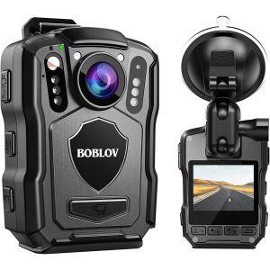 BOBLOV 256GB M5 차량용 카메라 2K 장착 GPS 1440P 배터리 15시간