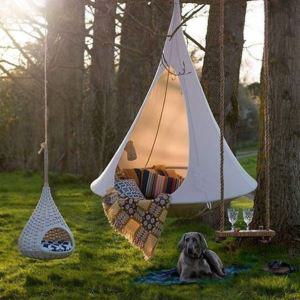 ufo텐트 매달린 텐트 야외 캠핑 해먹 비박 스윙 꼬깔