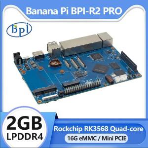 바나나파이 BPI-R2 프로 록칩 RK3568 쿼드 코어 Cortex-A55 2G LPDDR4 16G emmC 서포트 SATA 마이크로SD