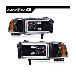 jijiamotor13 Fit For 1994-2002 Dodge Ram 1500 2500 3500 LED Tube C 라이트 Bar Head라이트s 전등s 2666