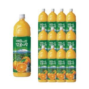 [롯데칠성음료] 제주사랑 감귤사랑 오렌지주스 1.5L 12페트