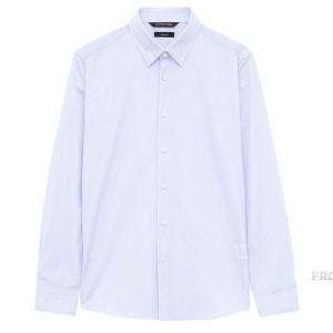[지이크 (패플)][파렌하이트][파렌하이트] 블루 조직 트리코트 셔츠