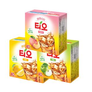 티오 아이스티 40T+40T+물병 복숭아/레몬/애플