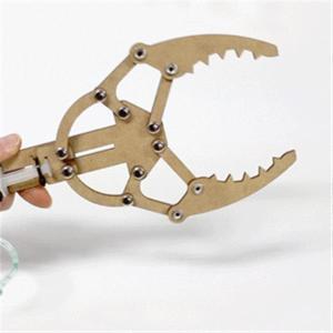 TK (5개) 나무유압 로봇팔 이관절 집게팔 어린이 학교 과학 수업 교구 실험 교육완구 과학장난감